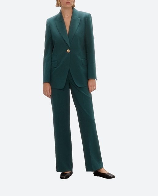 Imagen 0 de Chaqueta de traje de mujer entallada lisa