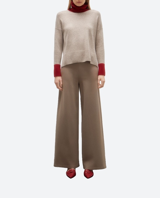 Imagen 0 de Pantalón de mujer ancho de punto milano