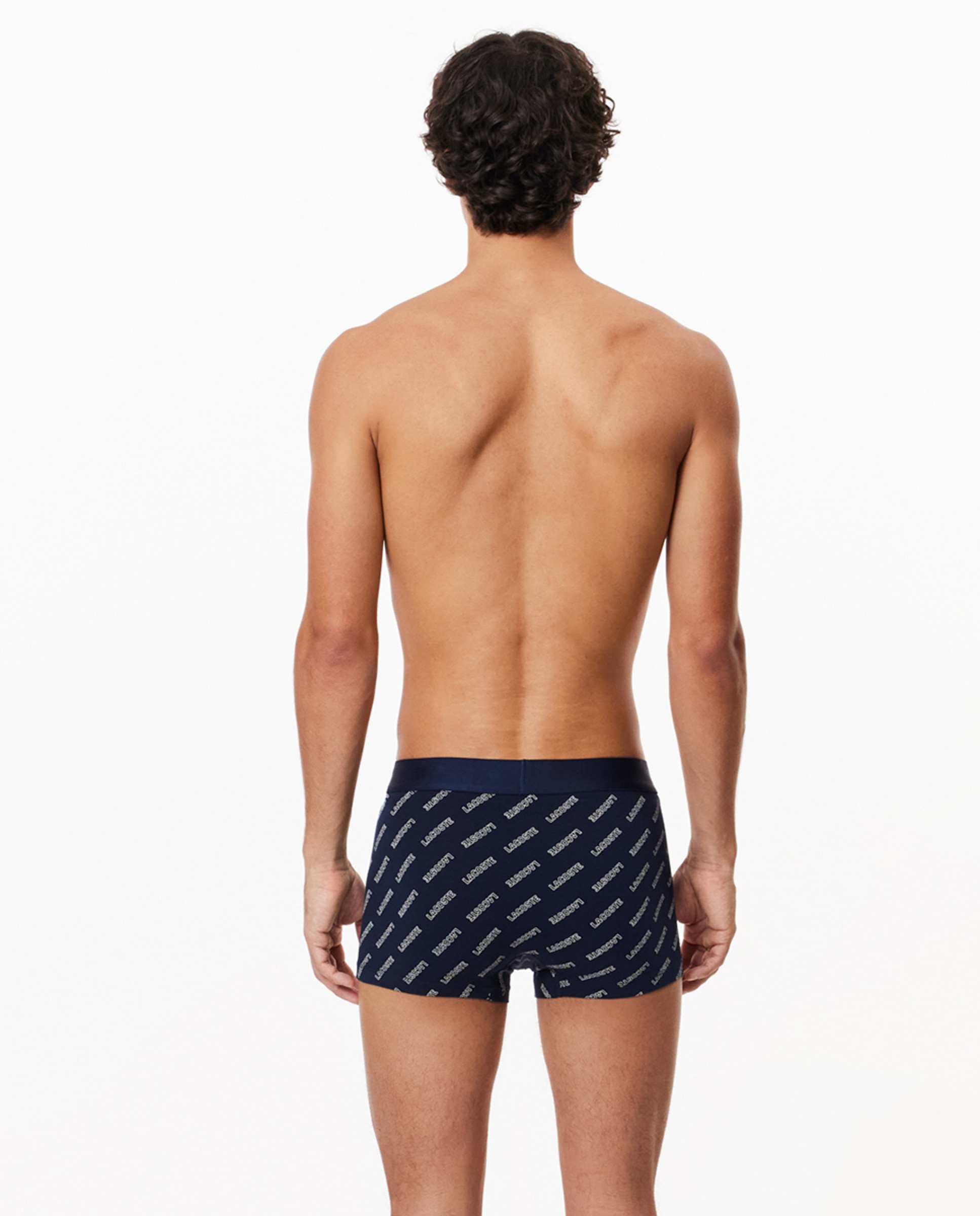 Pack de 3 Boxers de Algodão Elástico com Logótipo na Cintura Multicolor-5