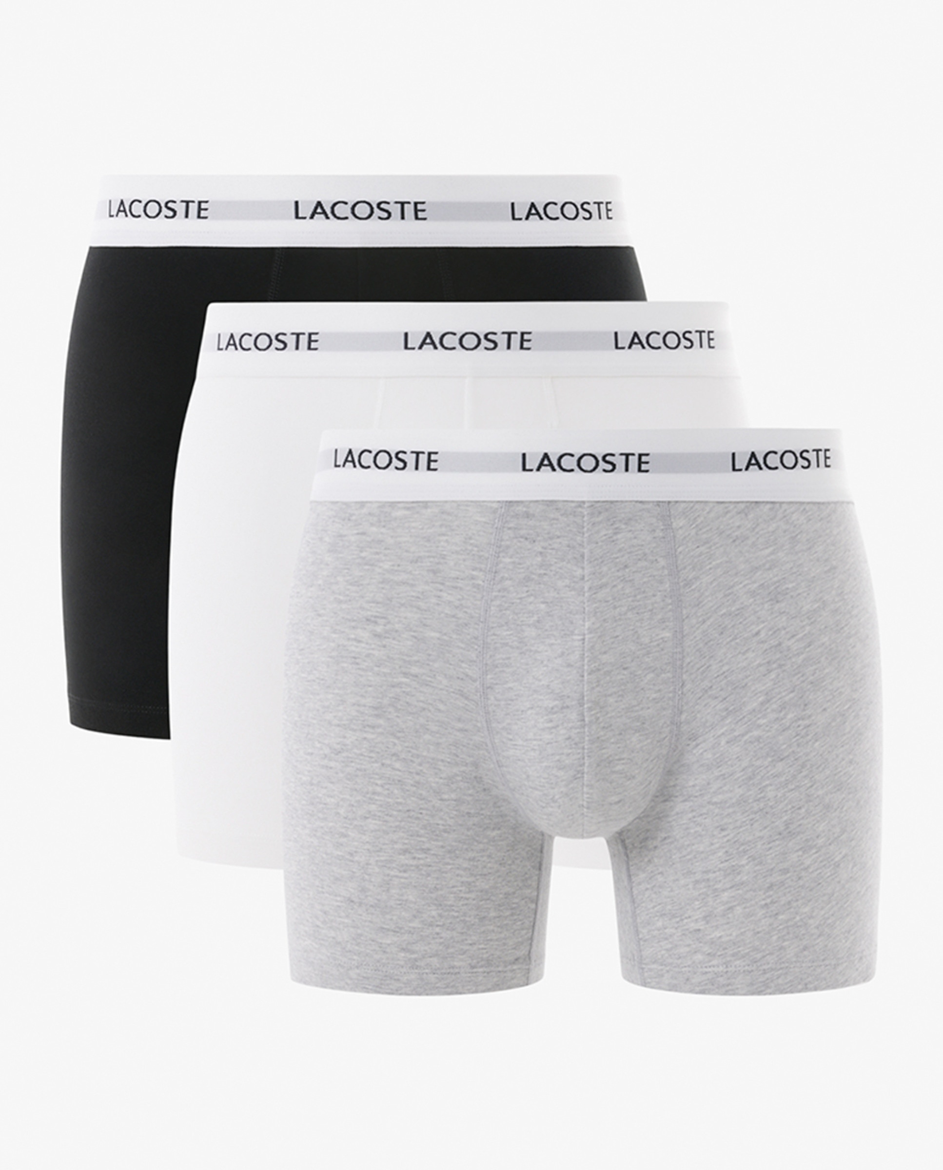 Pack de 3 Boxers de Algodão Elástico com Logótipo na Cintura Multicolor-4