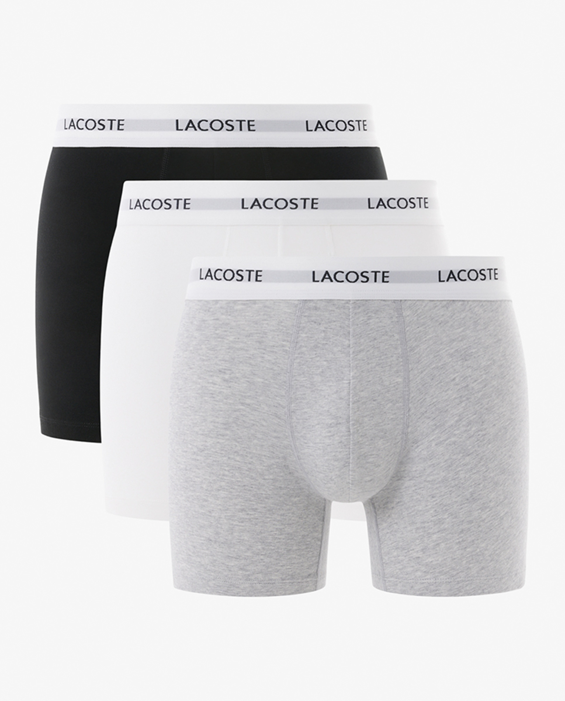 Pack de 3 Boxers de Algodão Elástico com Logótipo na Cintura Multicolor-1