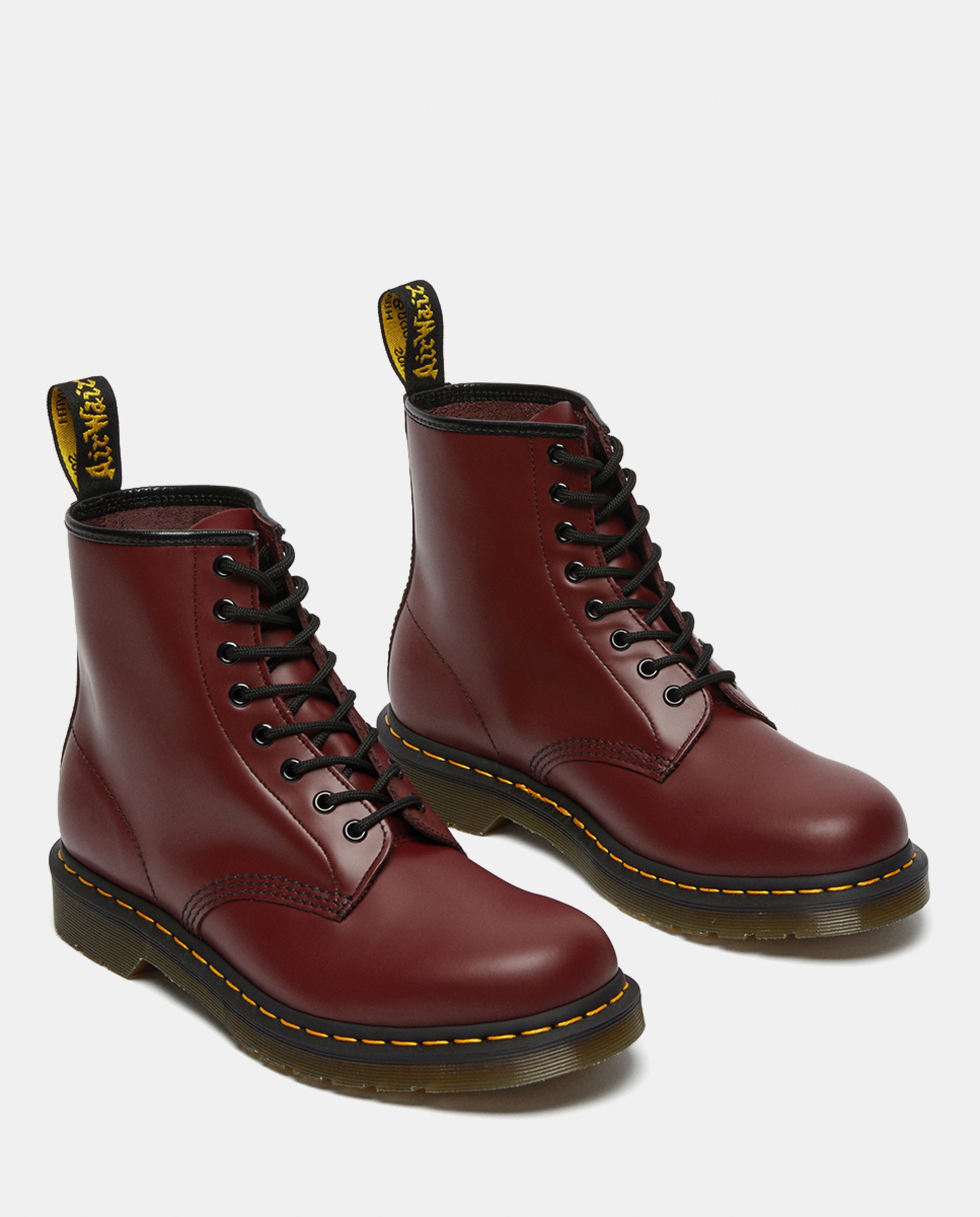 Botas Unissexo Dr. Martens -1460 Green Smooth Vermelho-3
