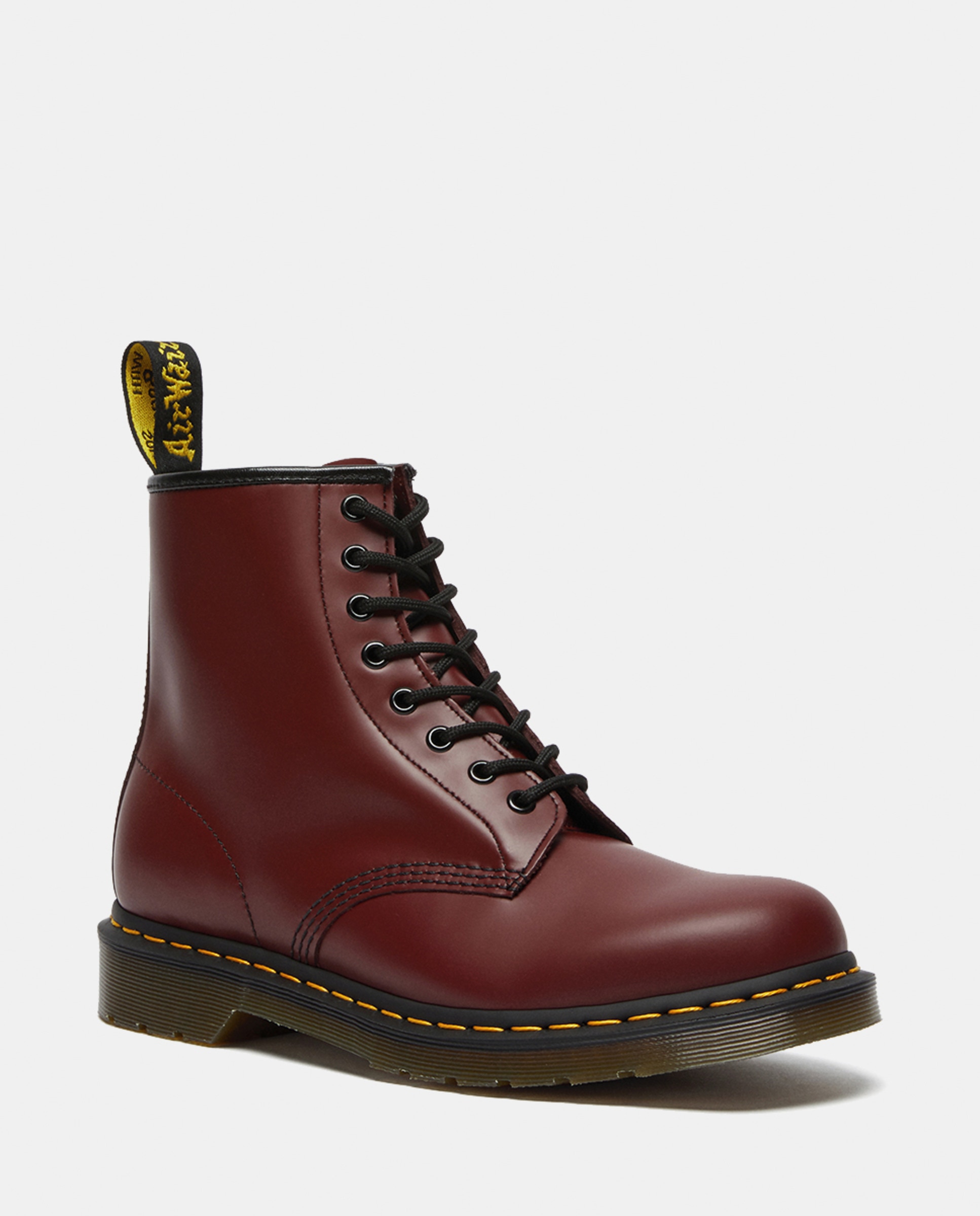 Botas Unissexo Dr. Martens -1460 Green Smooth Vermelho-2