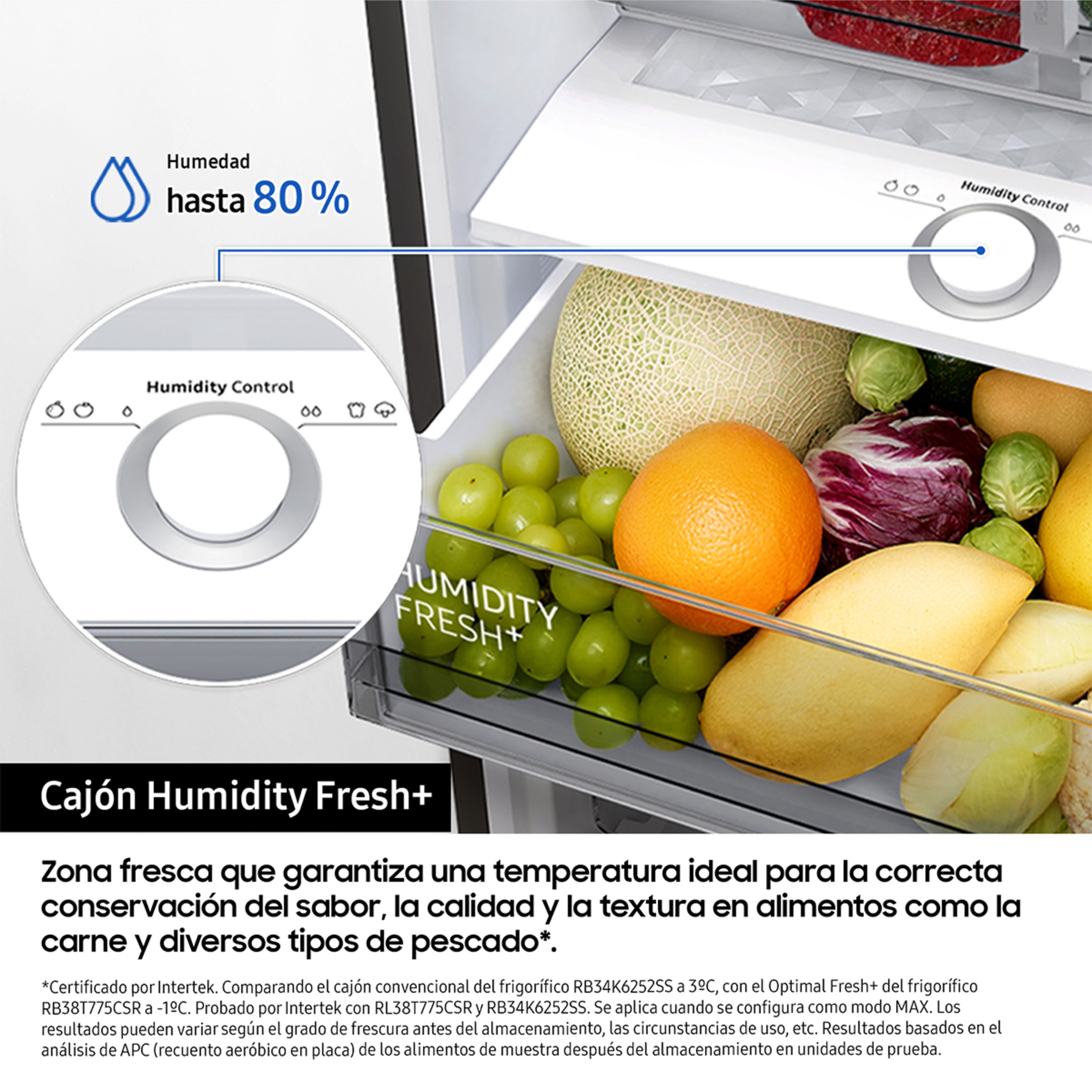 Frigorífico Combi Samsung con IA, SpaceMax- RB34C672EWW/EF Blanco-7