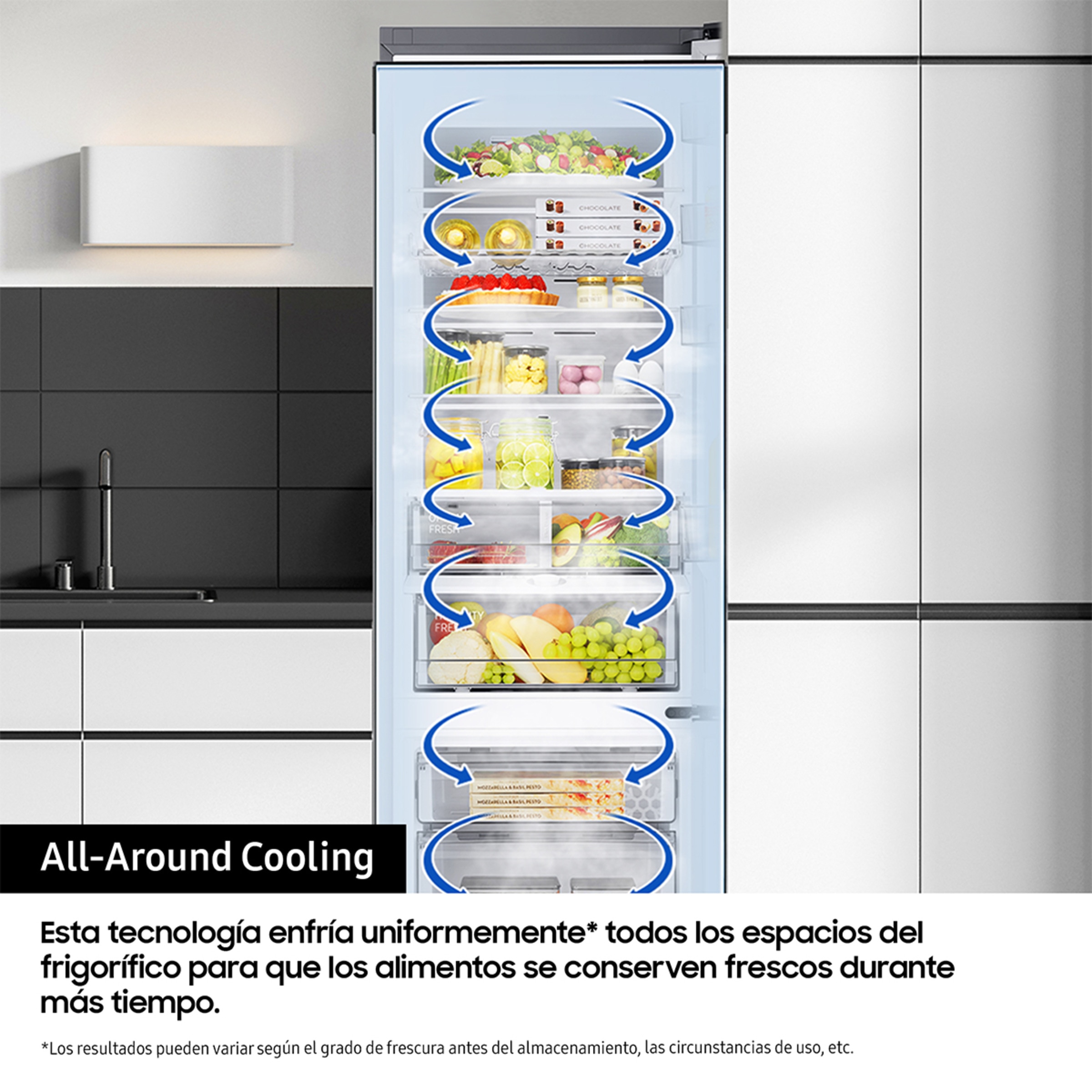 Frigorífico Combi Samsung con IA, SpaceMax- RB34C672EWW/EF Blanco-6