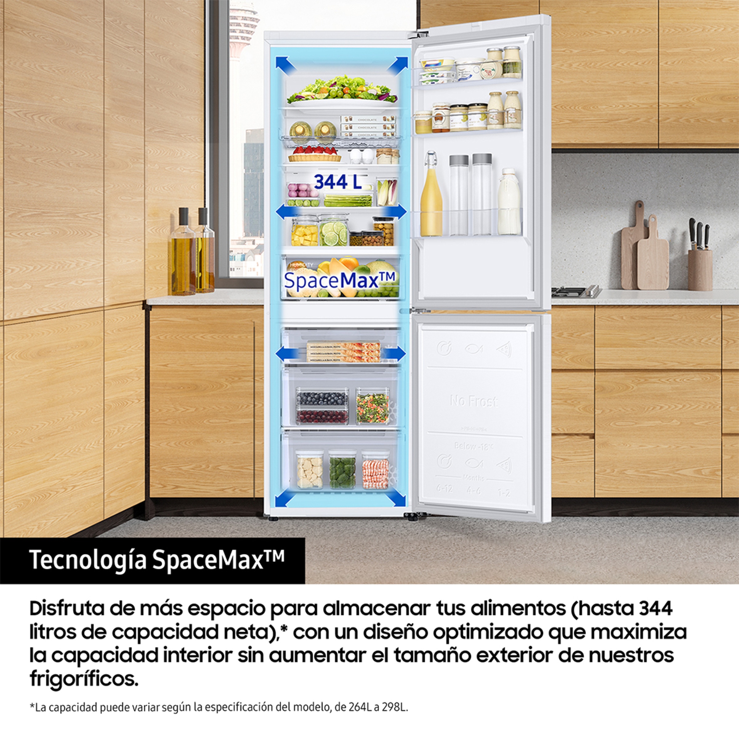 Frigorífico Combi Samsung con IA, SpaceMax- RB34C672EWW/EF Blanco-5