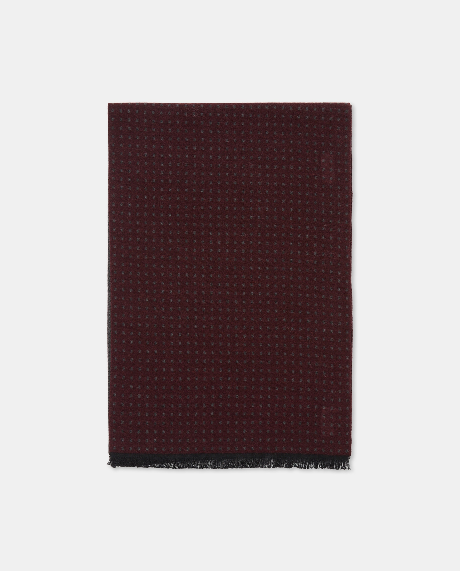 Cachecol com Micro Estampado Bordeaux-1