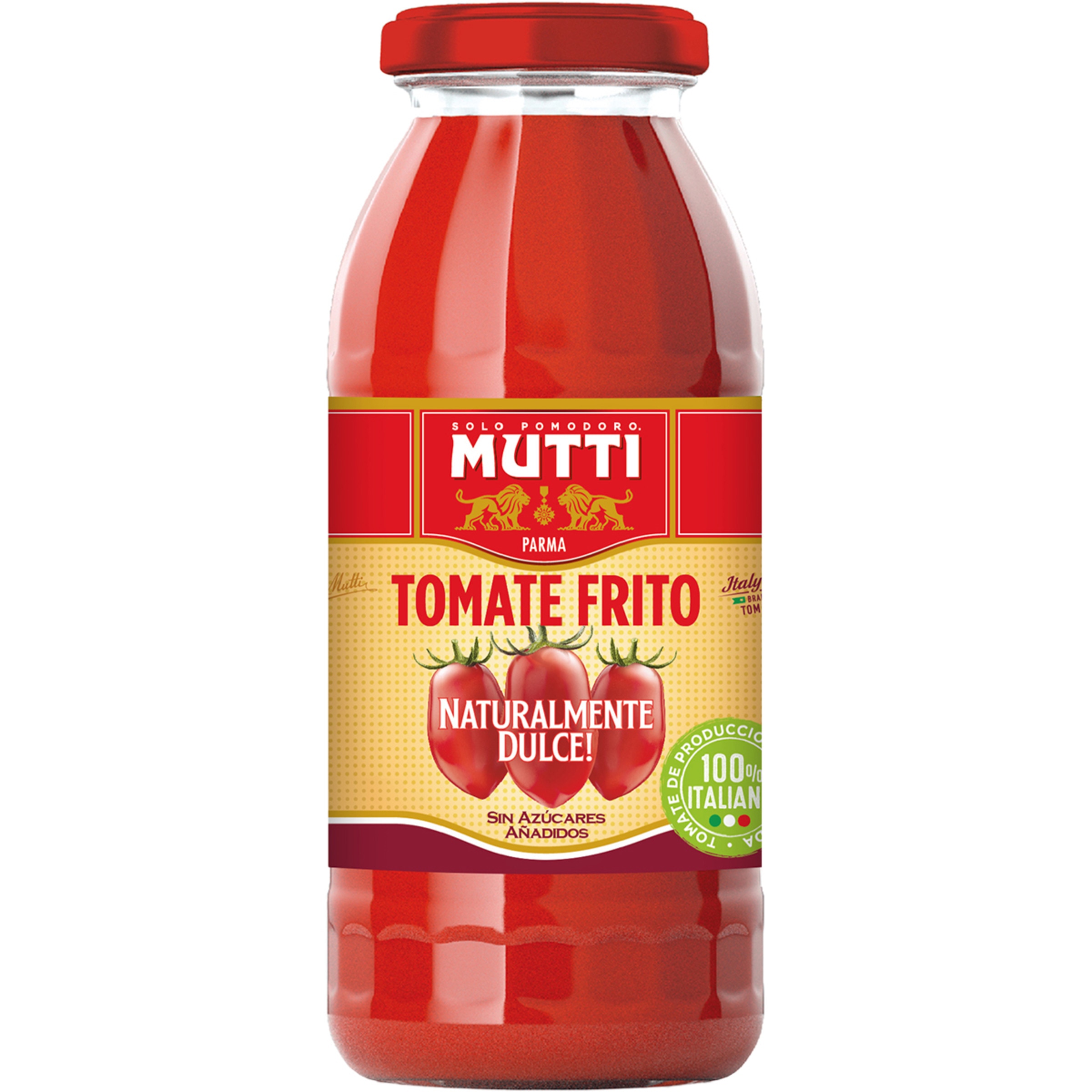 tomate frito 100% italiano naturalmente dulce sin azúcares añadidos frasco 300 g