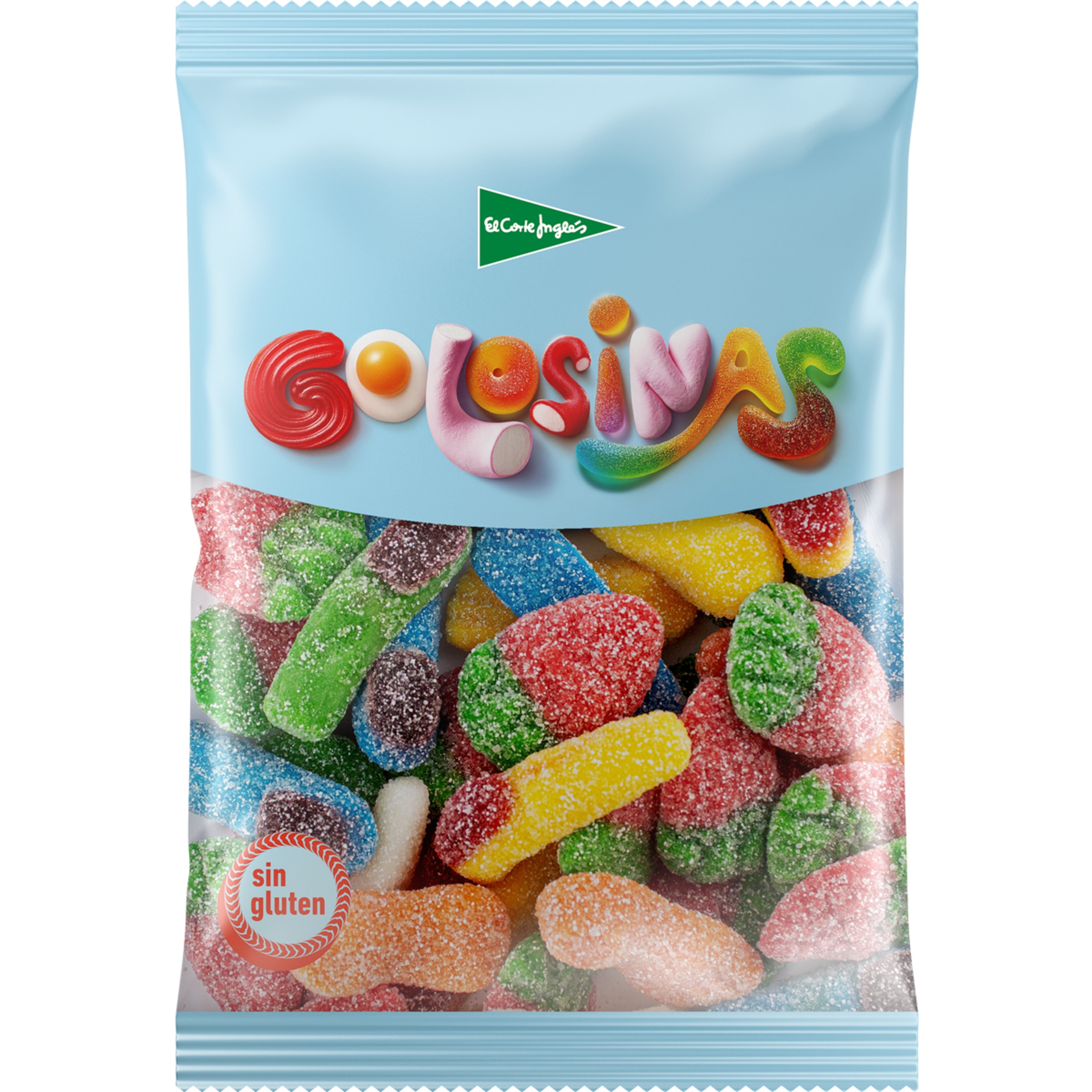 Golosinas caramelos de goma surtidos bolsa 200 g