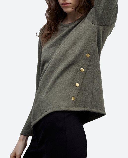 Imagen 0 de Camiseta de mujer soft botones