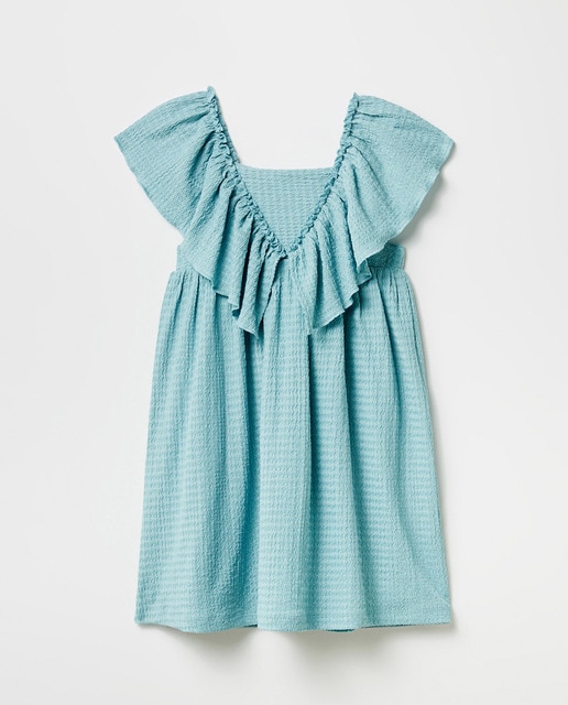 Imagen 0 de Vestido arrugado fancy de niña