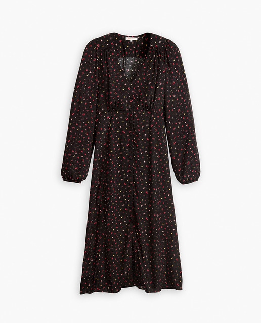 Imagen 0 de Vestido midi de manga larga