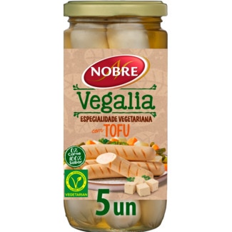 Vegalia Salsichas de Tofu Vegetarianas sem Lactose sem Glúten embalagem 200 g - Nobre