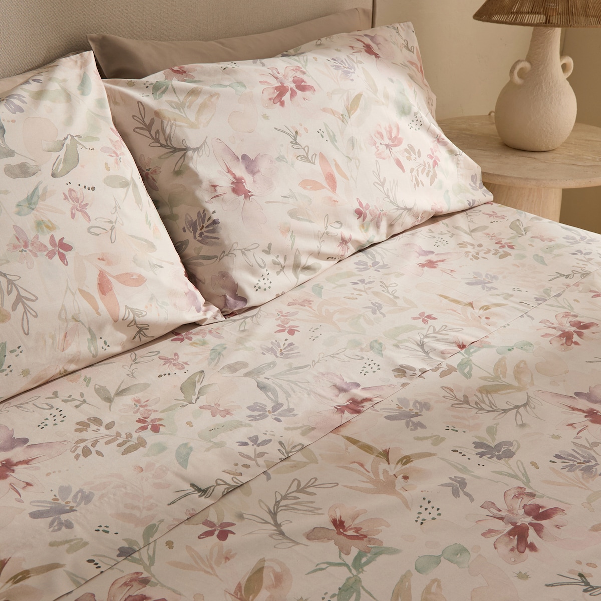 Conjunto de Lençóis de Algodão Loisy Multicolor-1