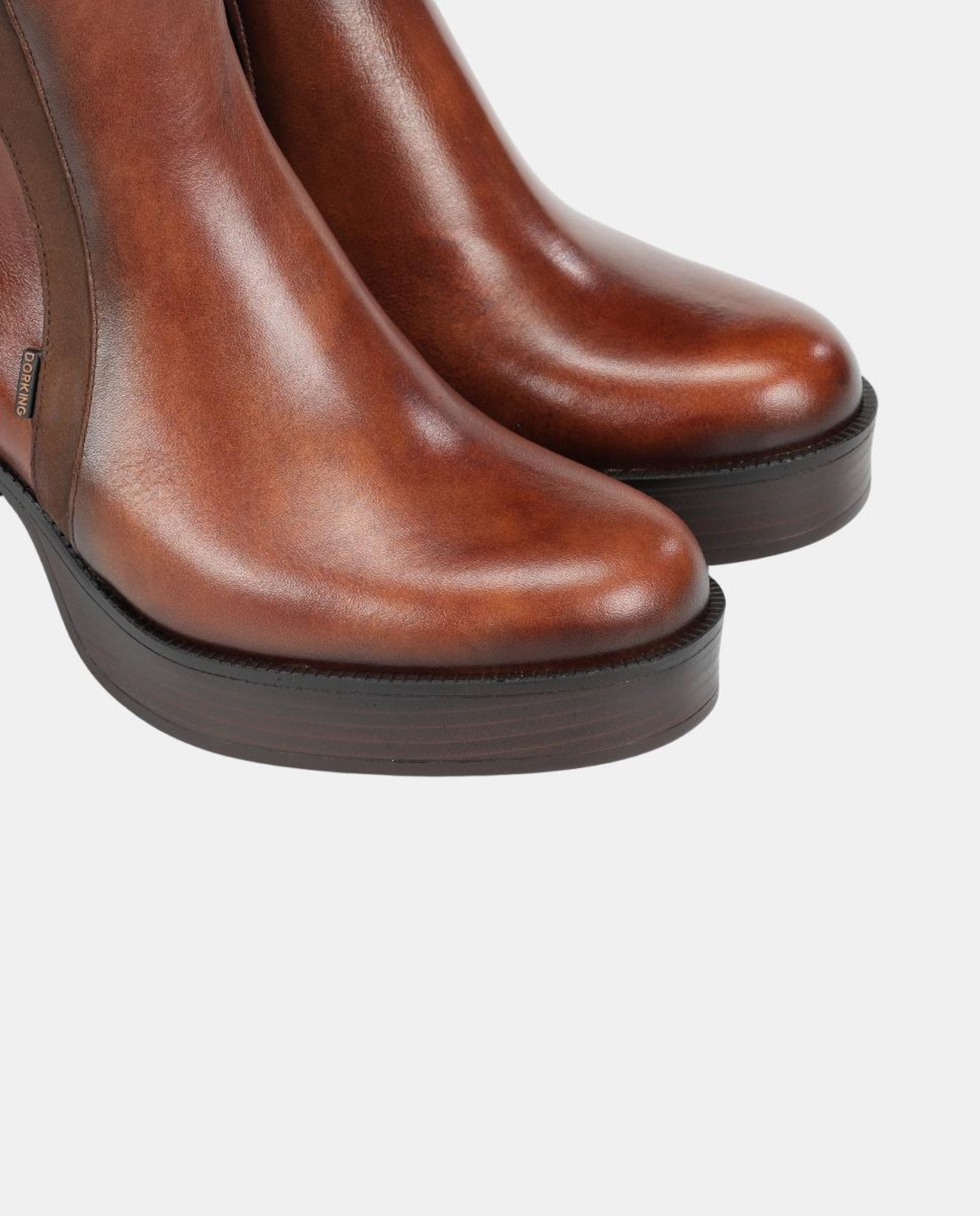 Botins em Pele com Salto Couro-6