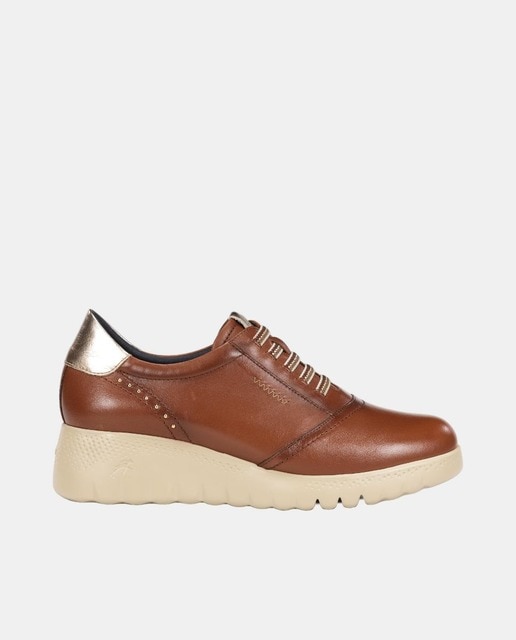 Imagen 0 de Zapatos de mujer en piel con cordón