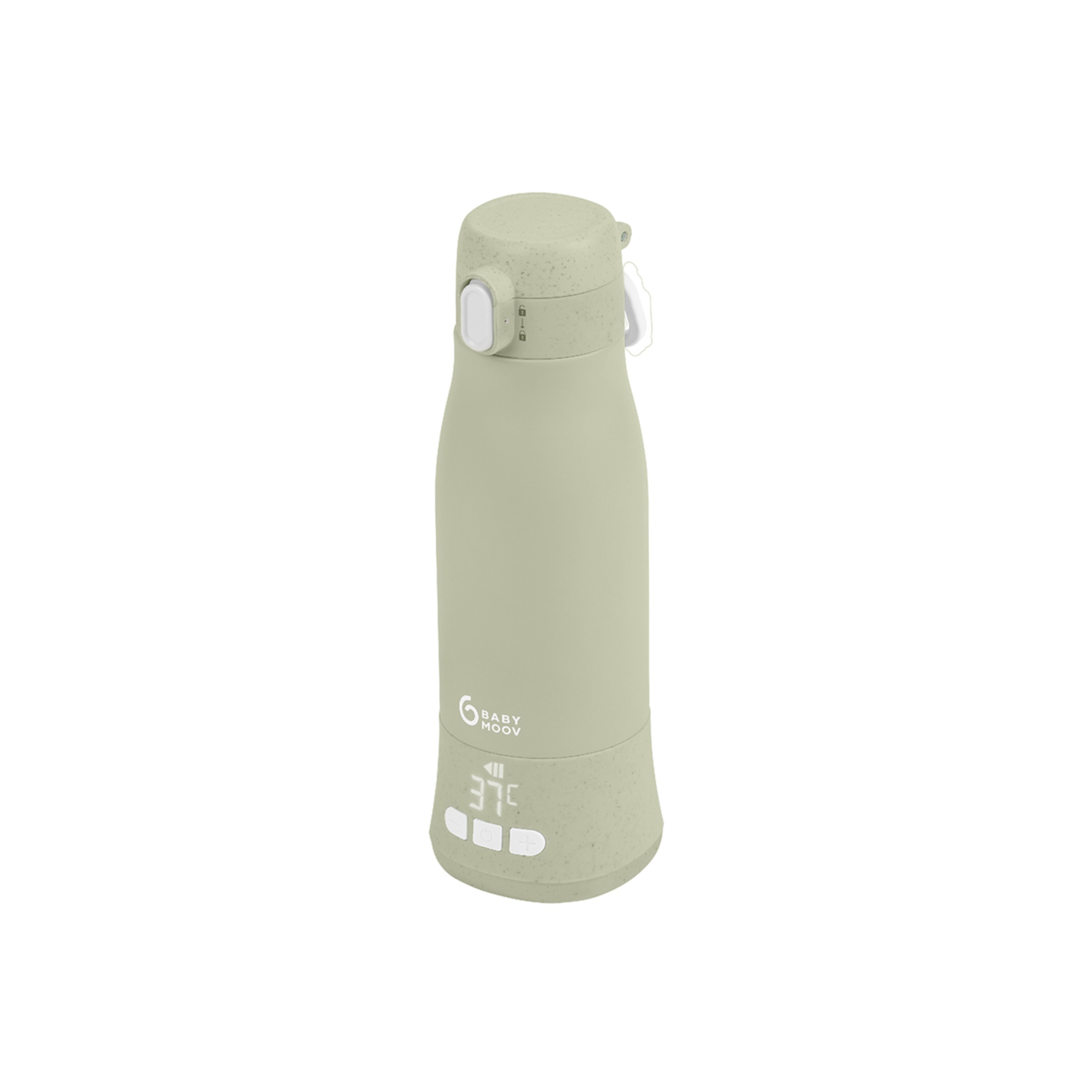 Aquecedor de Biberões Transportável com Bateria Moov & Feed Verde Água-1