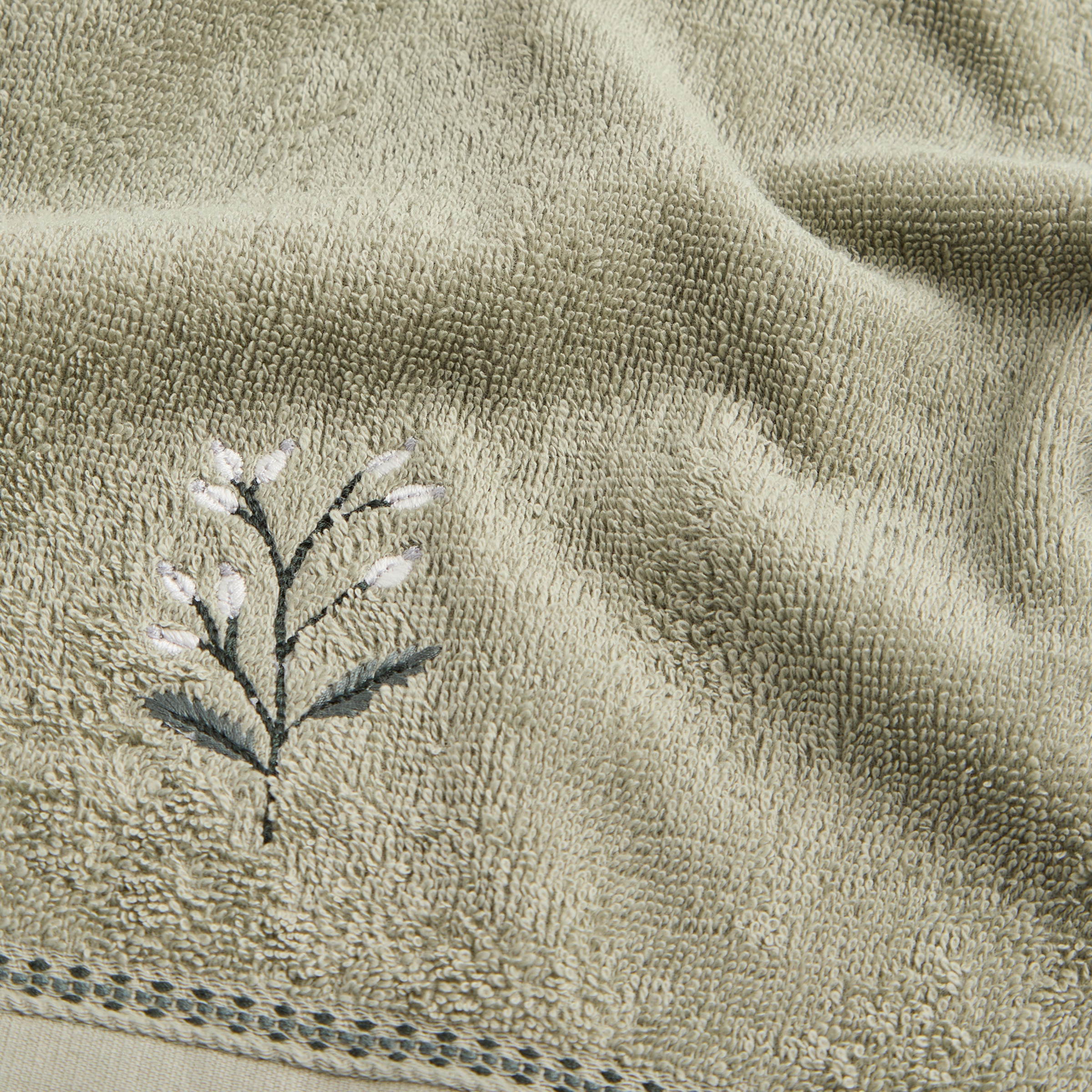 Toalla de baño algodón 500 gr/m2 Farm B Verde-4