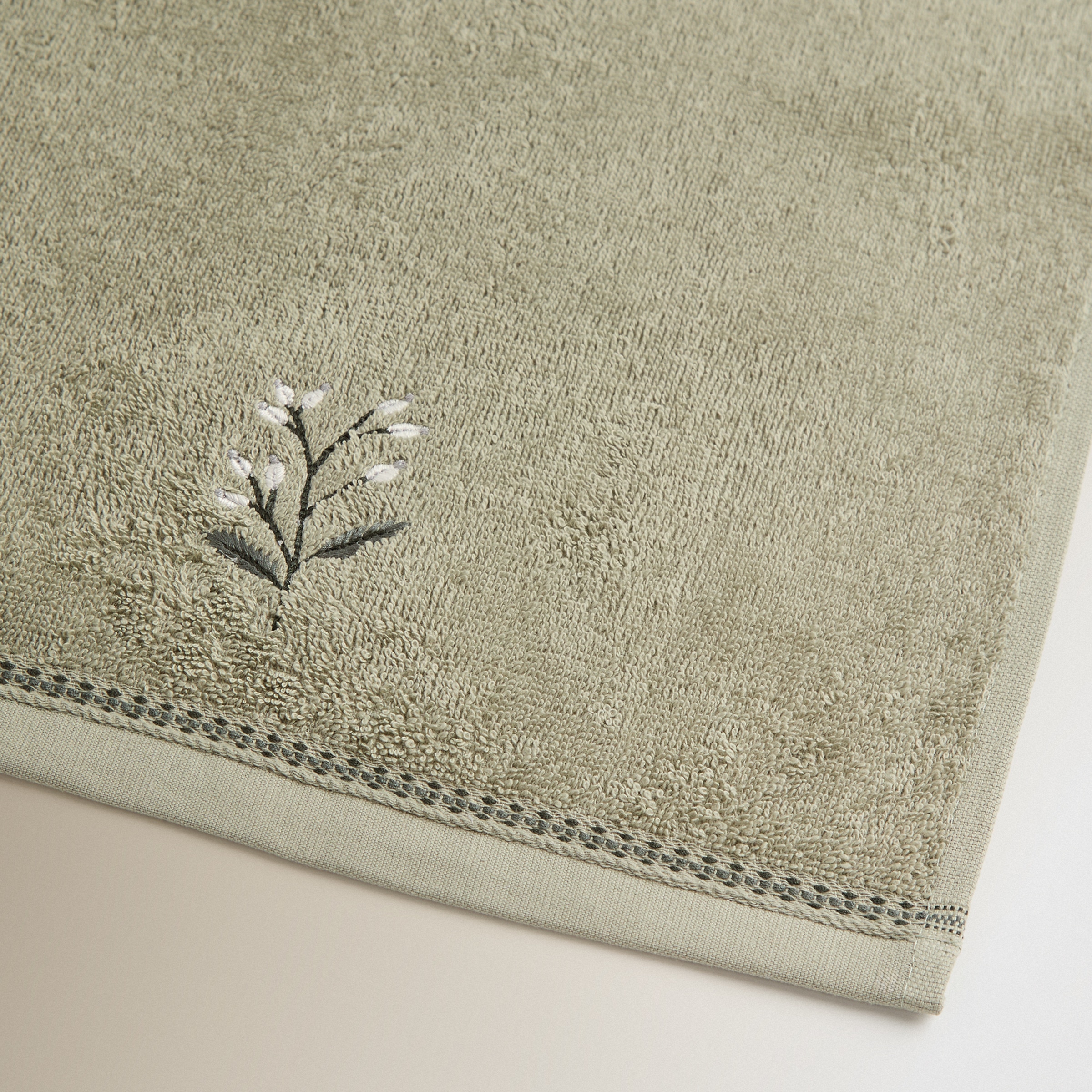 Toalla de baño algodón 500 gr/m2 Farm B Verde-3