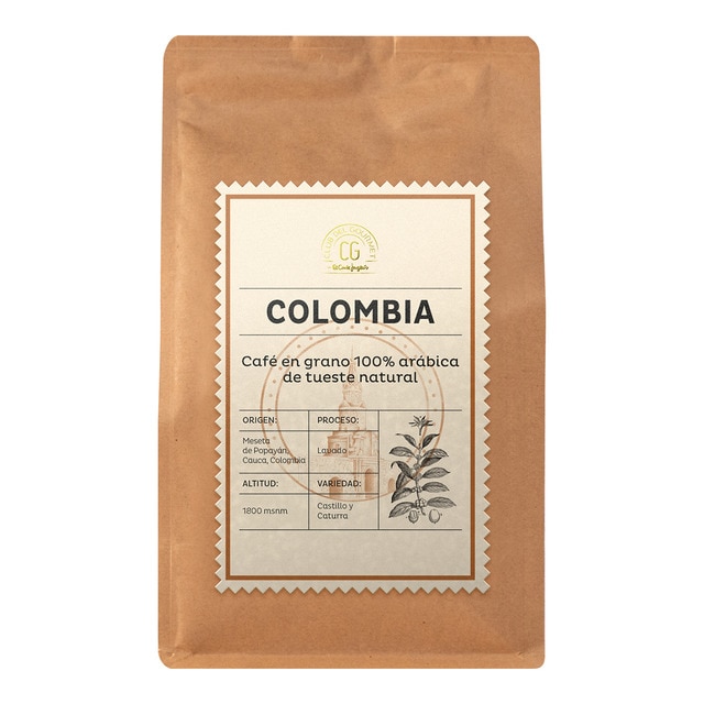 Imagen 0 de Café en grano tueste natural 100% Arábica origen Colombia Club del Gourmet