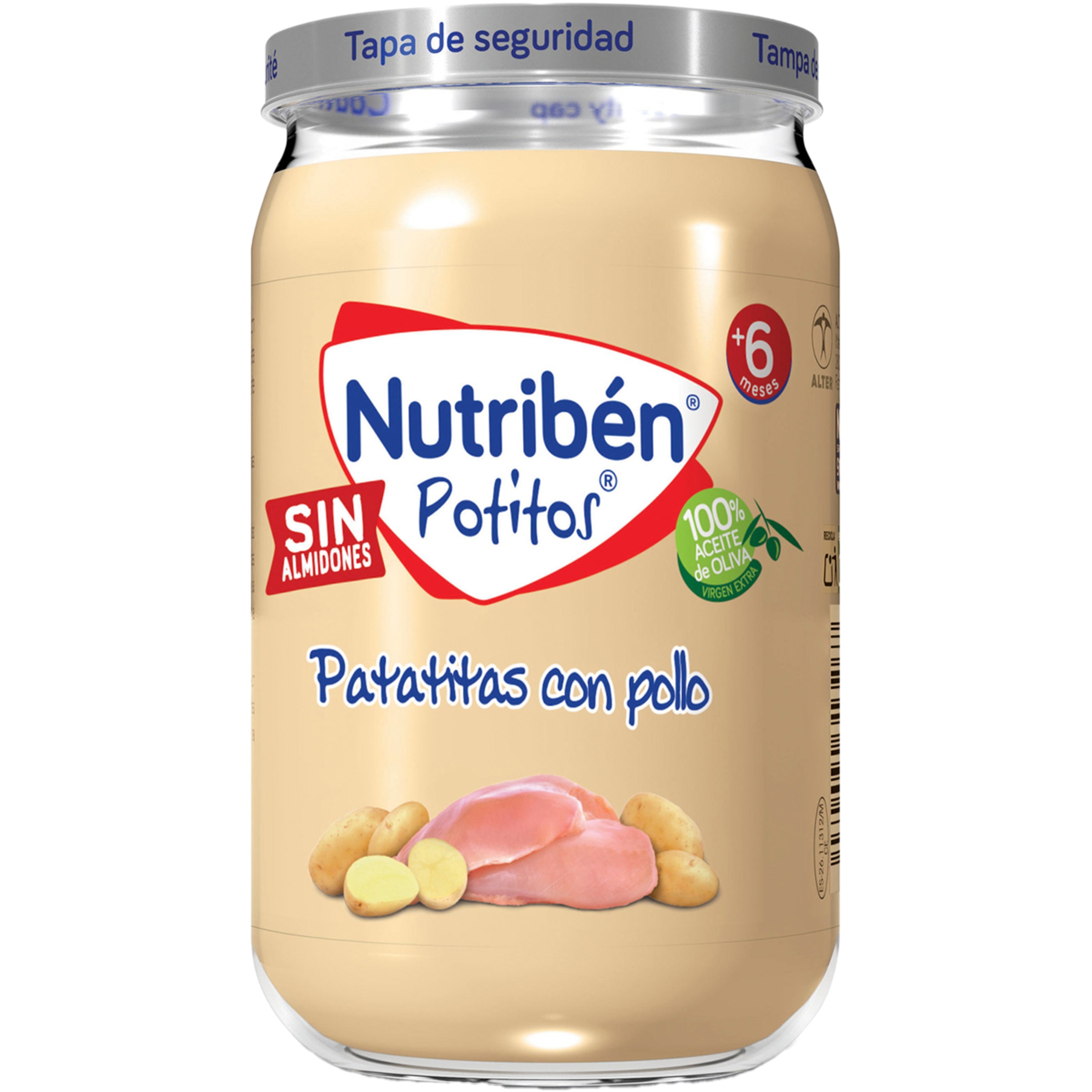 Potitos tarrito patatitas con pollo sin almidones desde 6 meses tarro 235 g