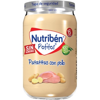 Potitos tarrito patatitas con pollo sin almidones desde 6 meses tarro 235 g - Nutriben
