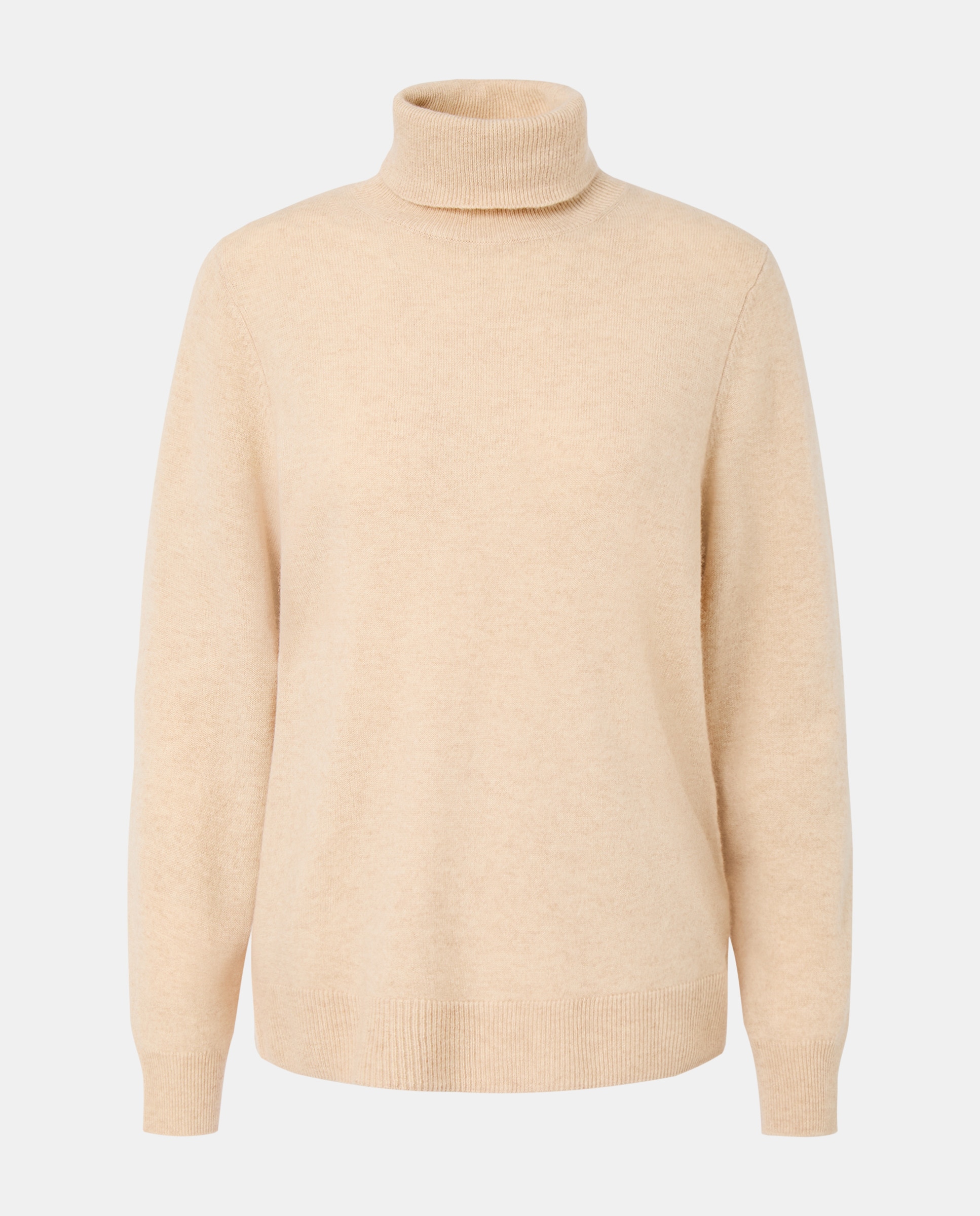 Camisola de Malha 100% Caxemira com Gola Cisne 730 Camel-4
