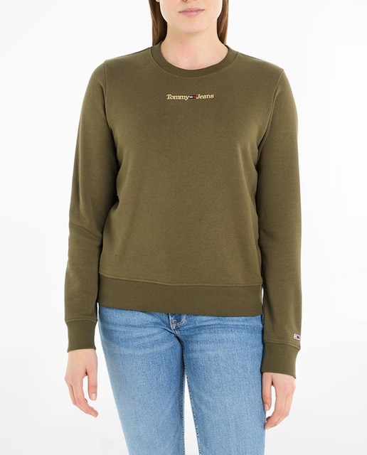 Imagen 0 de Sudadera de mujer sin capucha y cuello redondo