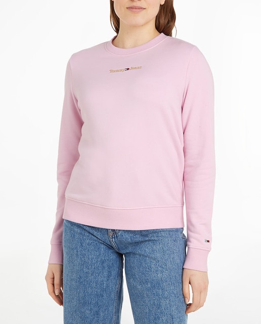 Imagen 0 de Sudadera de mujer sin capucha y cuello redondo