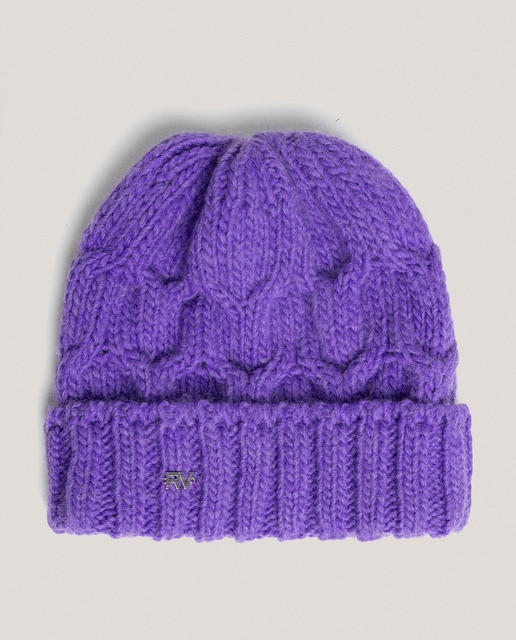 Imagen 0 de Gorro de mujer lana y alpaca punto trenzado