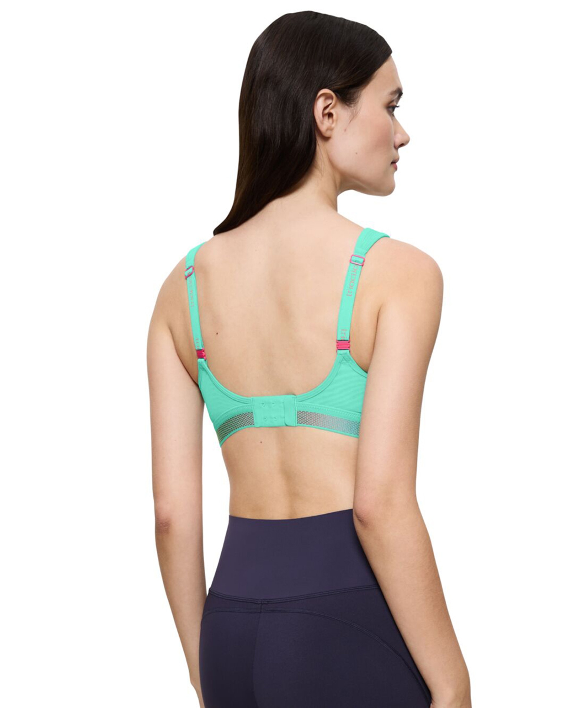 Soutien desportivo triaction de copa moldada e sem aro Verde-2