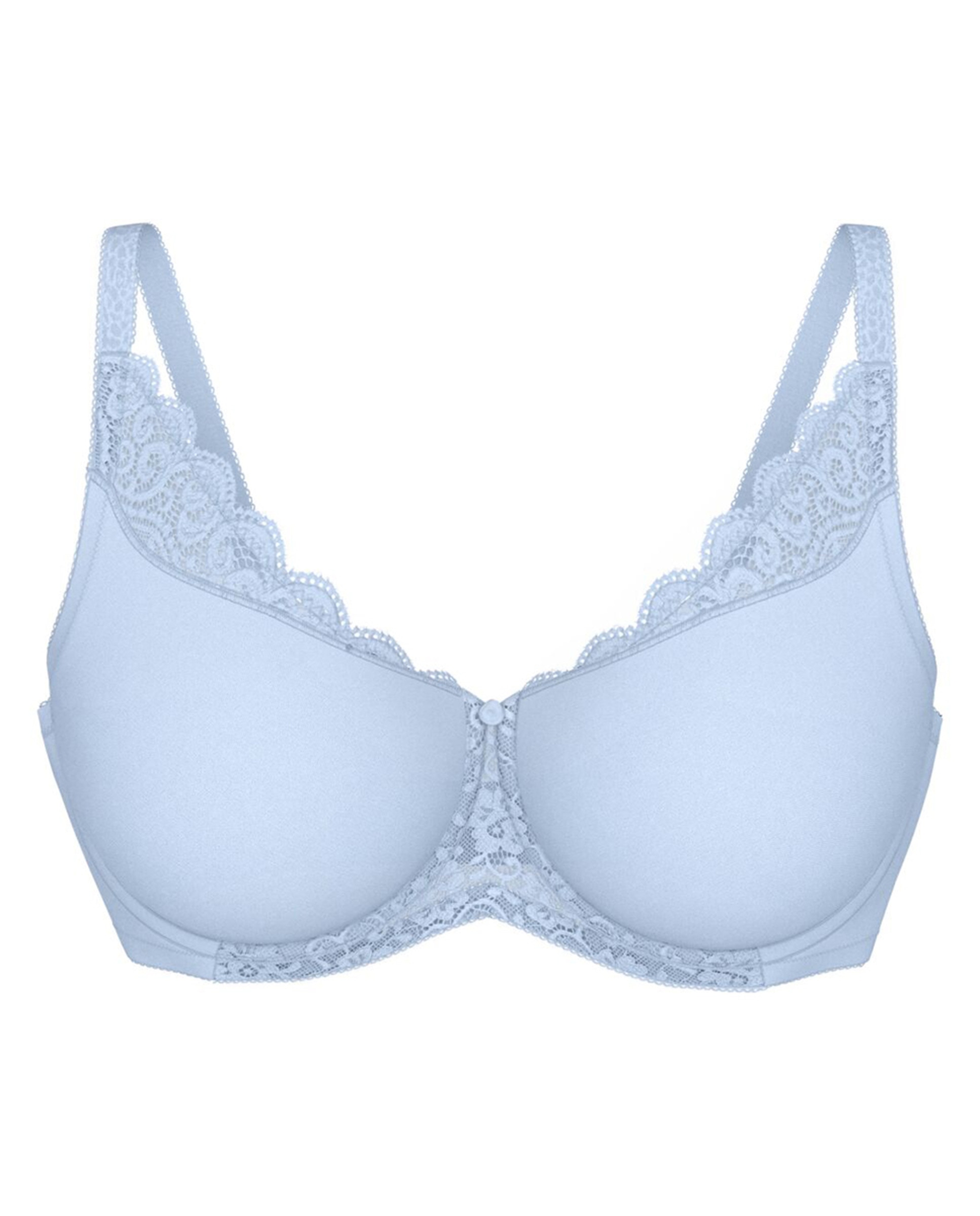 Soutien Redutor com Aro e Detalhes de Renda Azul-claro-4