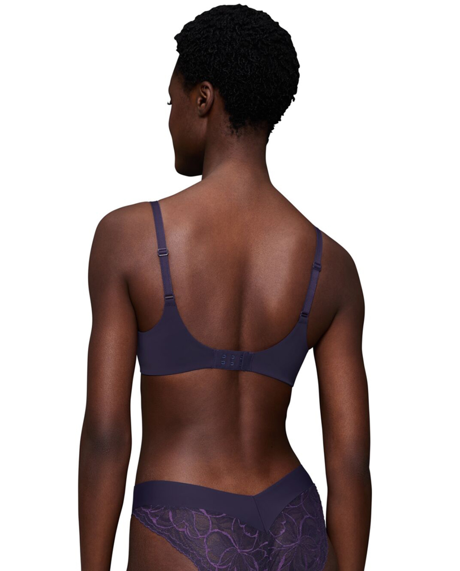 Soutien Body Make Up Illusion Lace de Decote Profundo com Aro Flexível e Foam Lilás-3