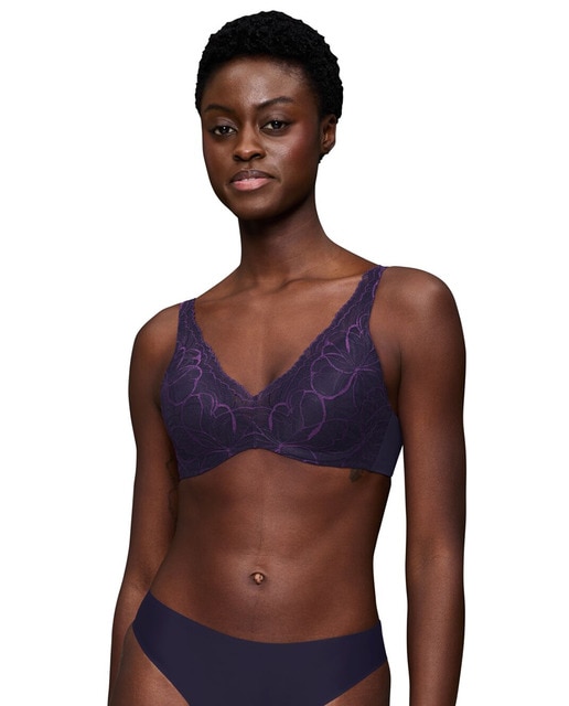 Imagem 0 de Soutien Body Make Up Illusion Lace de Decote Profundo com Aro Flexível e Foam