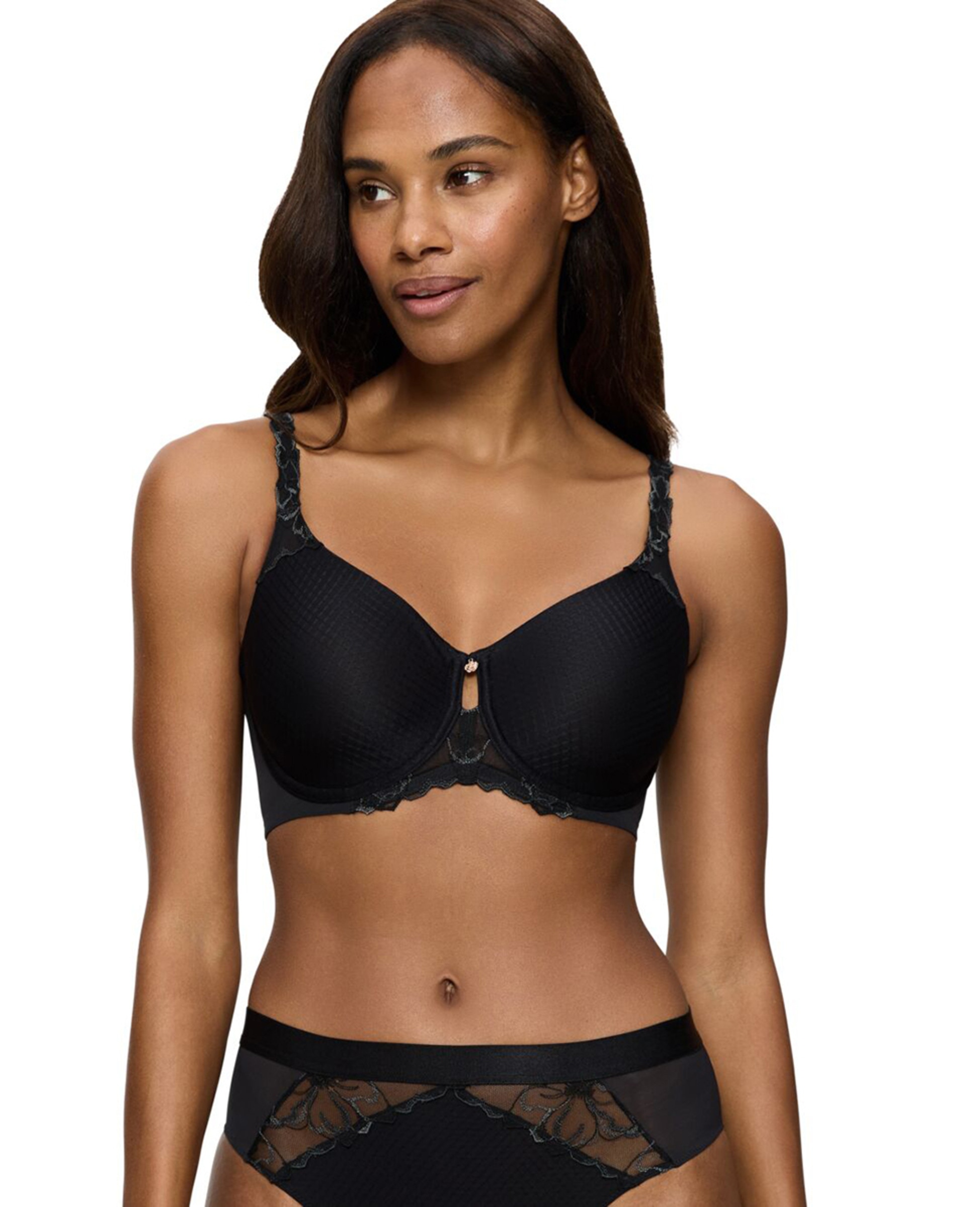 Soutien Redutor com Aro Ergonómico e Tecido 3D Preto-1