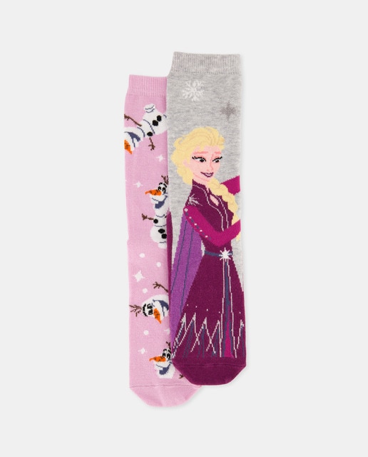Imagen 0 de Pack de 2 calcetines antideslizantes con fantasía FROZEN de niña