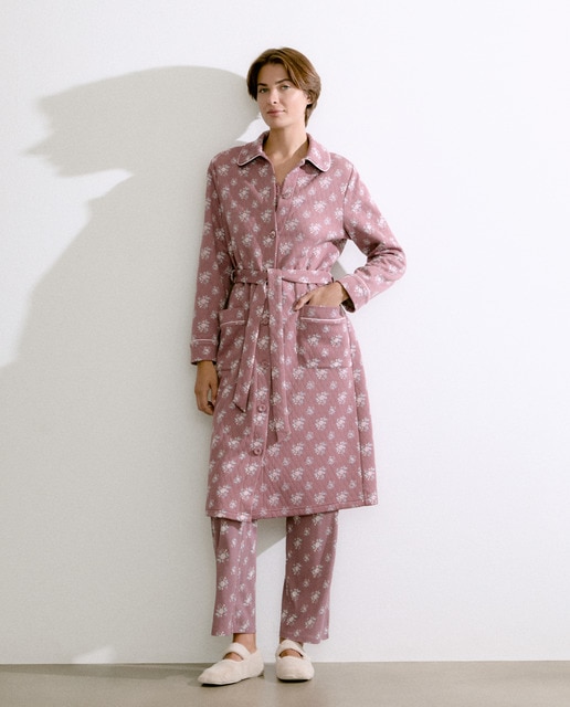 Imagem 0 de Robe Cruzado com Estampado Floral