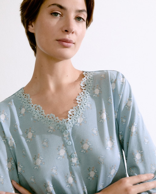 Imagem 0 de Camisa de Dormir com Estampado Floral