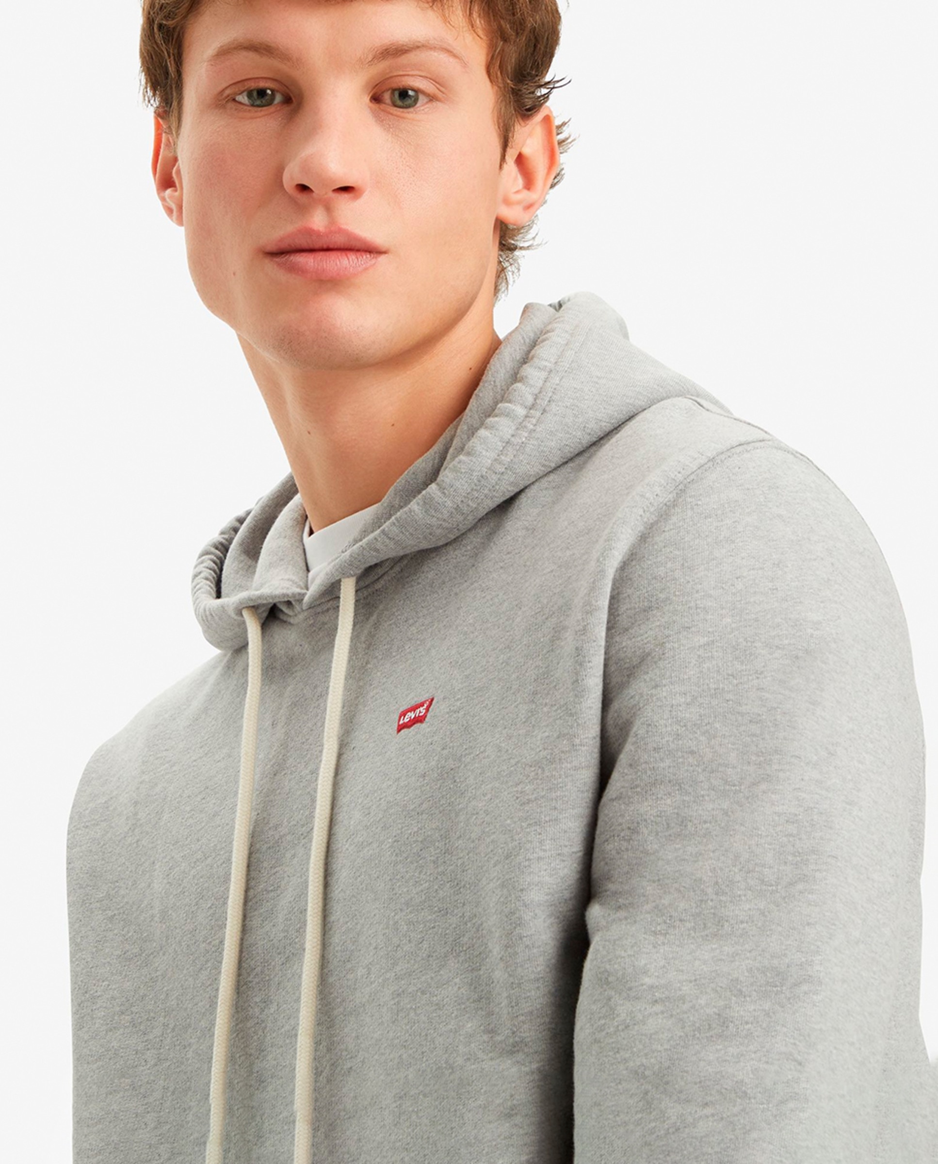 Sweatshirt de homem com capuz Cinzento-3