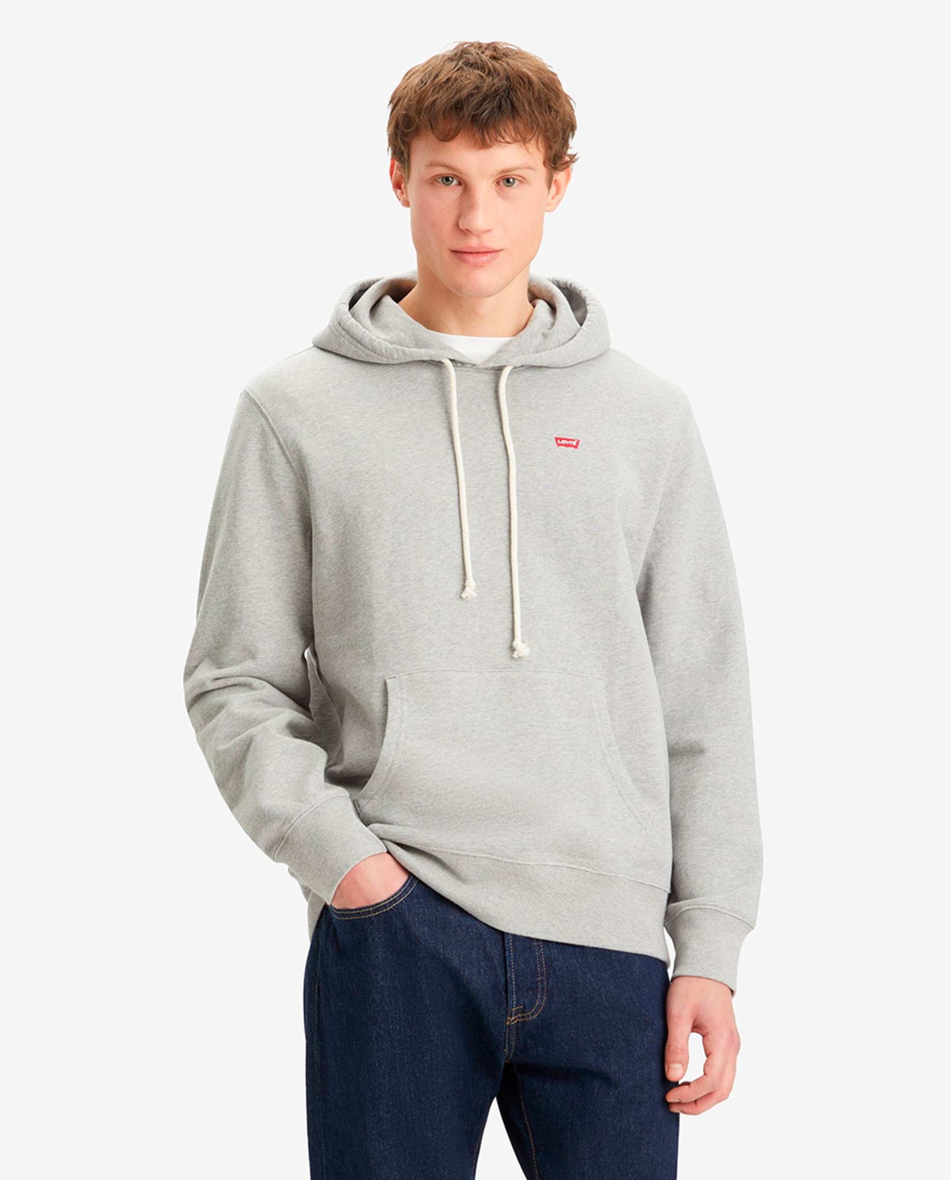 Sweatshirt de homem com capuz Cinzento-1