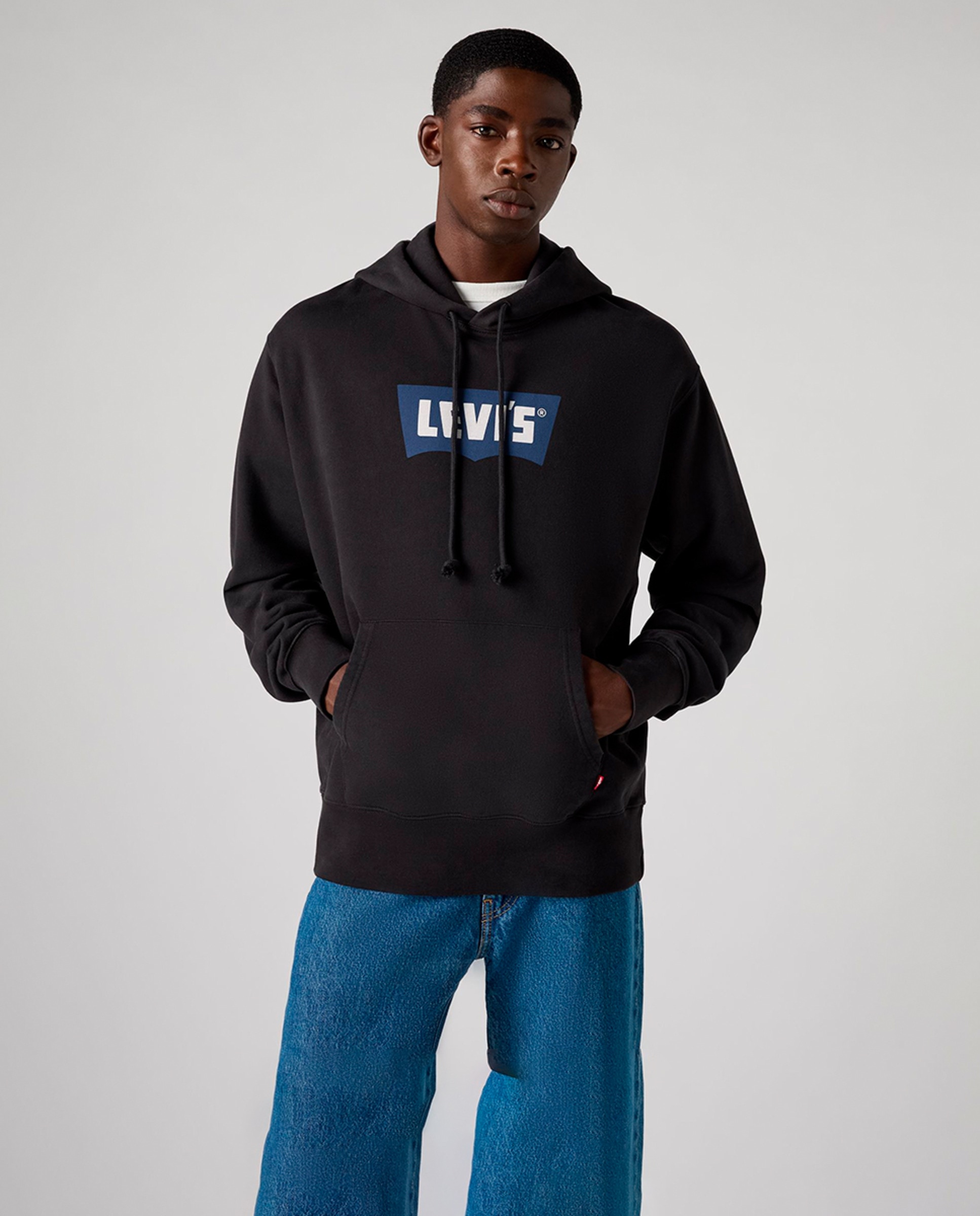 Sweatshirt com Capuz e Fecho de Correr Preto-4