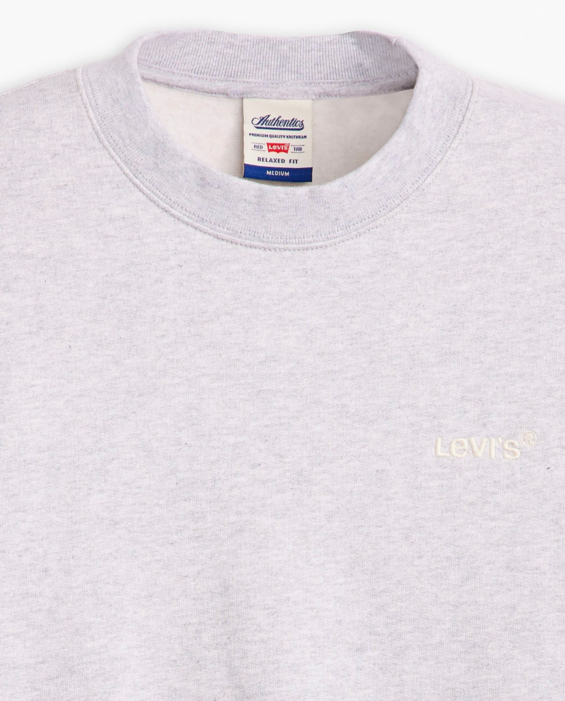 Sweatshirt com decote redondo Cinzento-claro-6