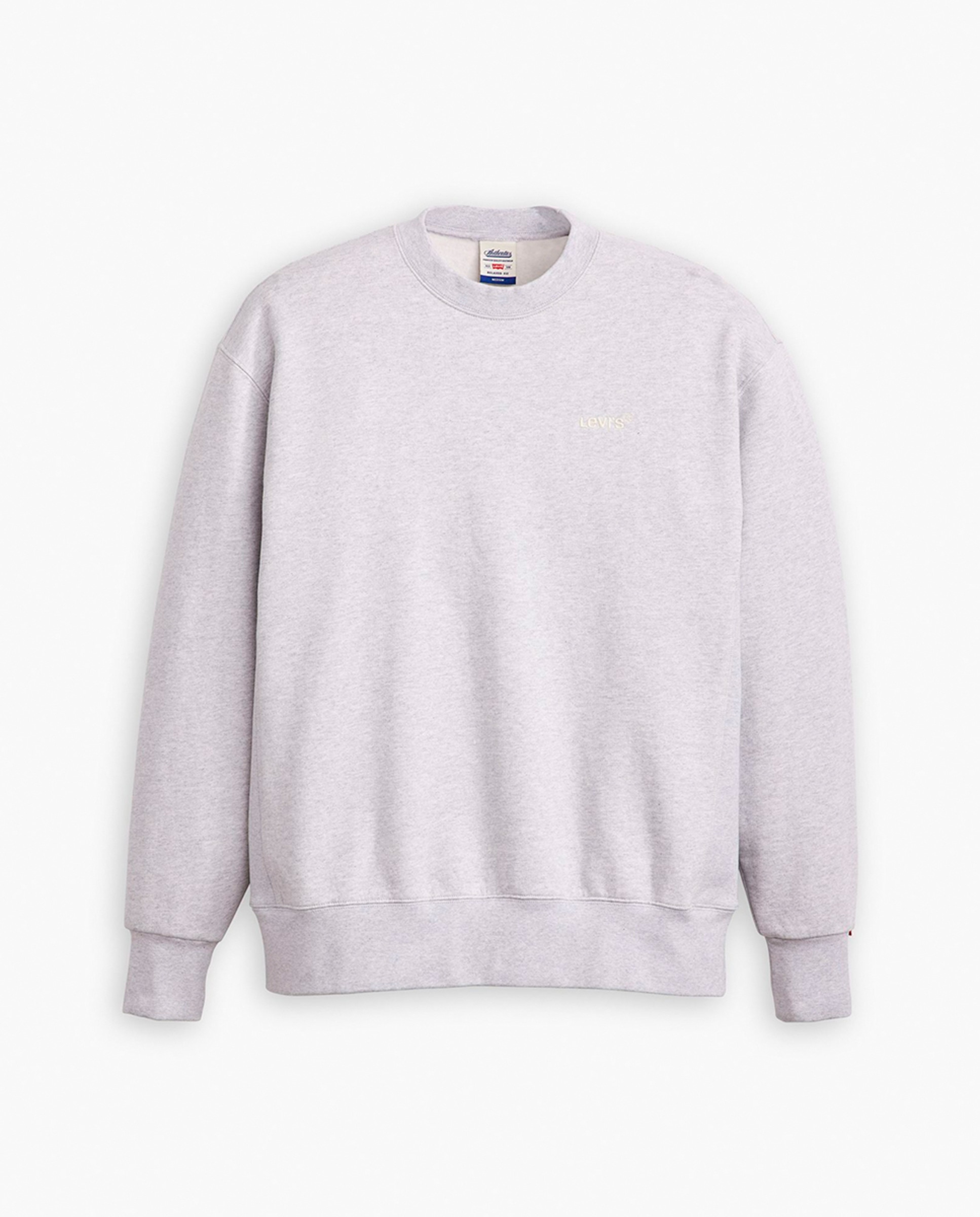 Sweatshirt com decote redondo Cinzento-claro-5
