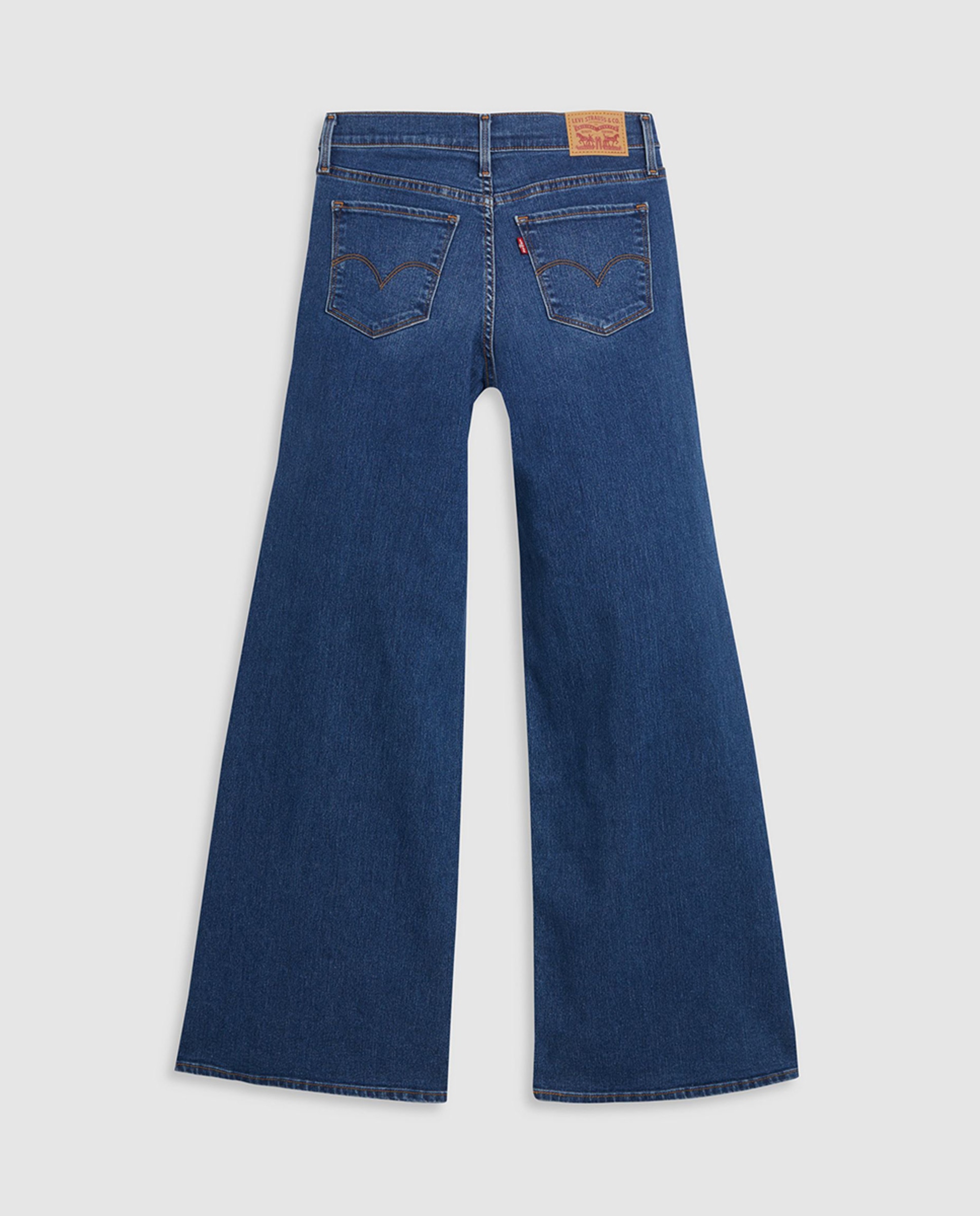 Jeans Straight 318™ Shaping Wide Leg de Cintura Média Azul-índigo-6