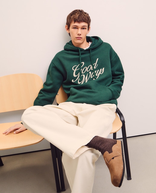 Imagen 0 de Sudadera de hombre con capucha con bordado