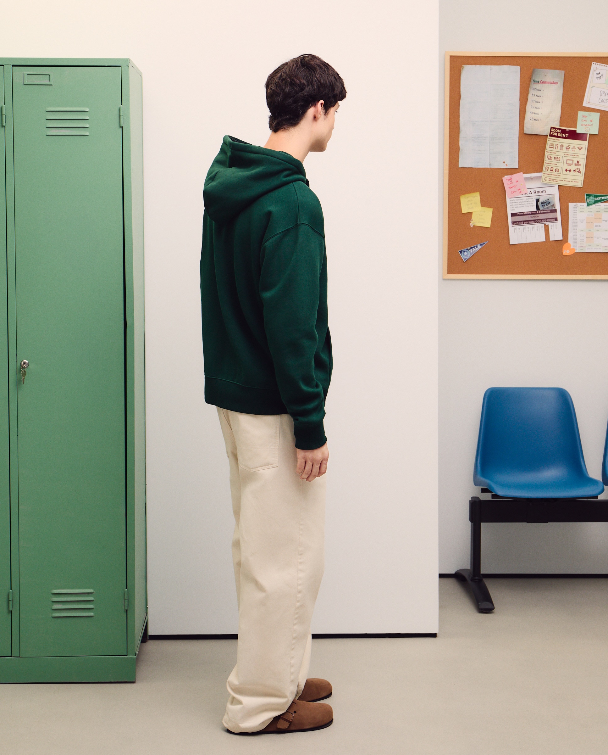 Sweatshirt Aberta com Capuz e Fecho de Correr Verde Bilhar-3