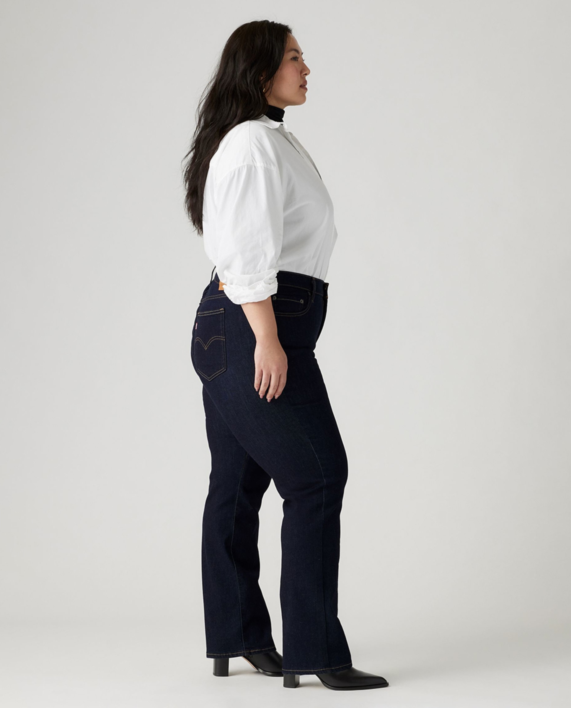 Jeans 721 Skinny com lavagem escura Azul-marinho-4