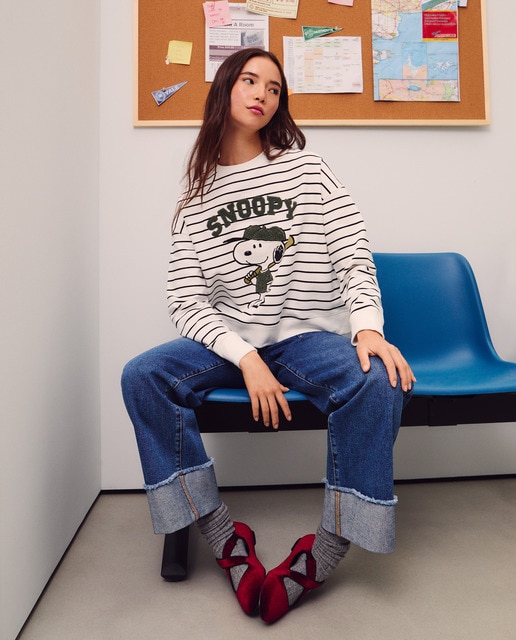 Imagem 0 de Sweatshirt de Decote Redondo Snoopy