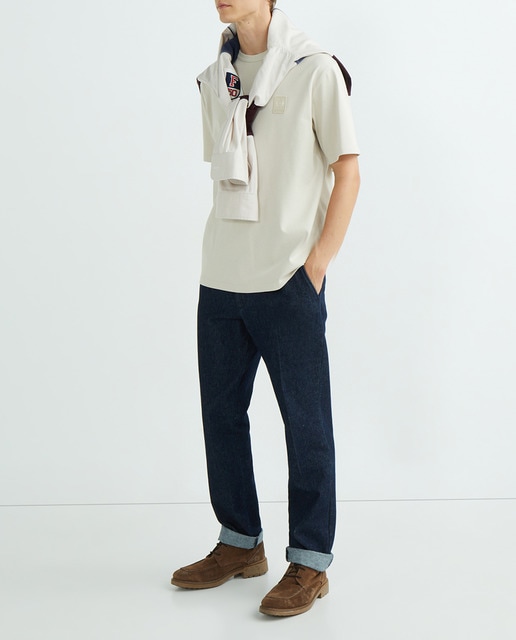 Imagen 0 de Camiseta de hombre de cuello redondo y manga corta