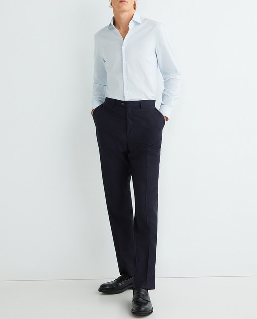 Imagen 0 de Camisa de hombre de vestir slim con estampado